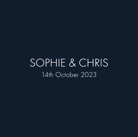 CHRIS & SOPHIE'S WEDDING